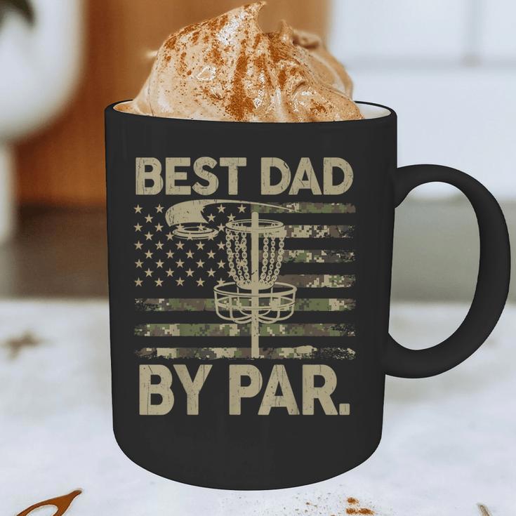 Disc Golf Frisbee Best Dad Par Camo US Flag Golfer Graphic Print Coffee Mug