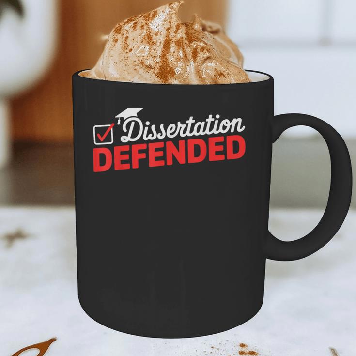 Dissertation Defended PhD Graduate PhD Graduation 2025 Graphic Print Coffee Mug