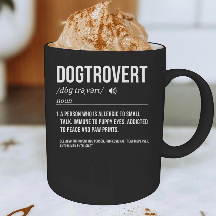 Dog Definition Introvert Dog Lover Dogtrovert Graphic Print Coffee Mug