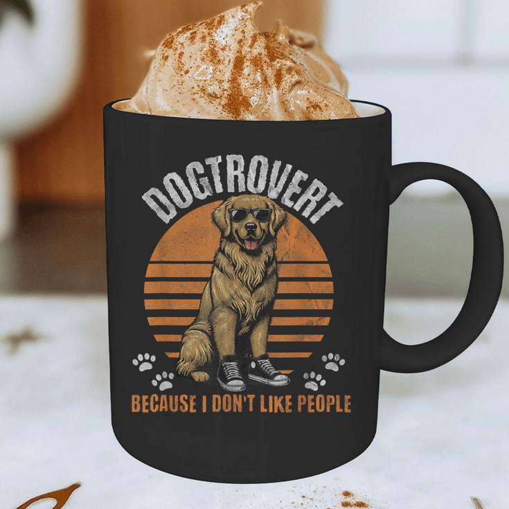 Dogtrovert Definition For Introvert Dog Lovers Graphic Print Coffee Mug