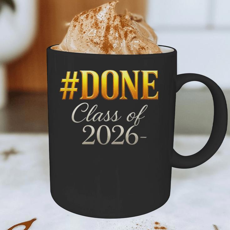 Done Class Of 2026 Graduation Graphic Print Coffee Mug