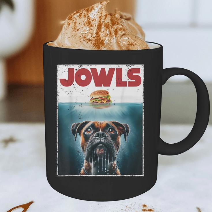 Drooling Boxer Jowls Fawn Dog Mom Dog Dad Burger Graphic Print Coffee Mug
