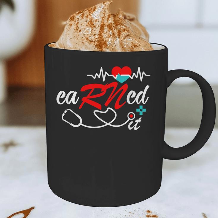 Earned It RN Nurse Graduation RN & LPN Nursing Graphic Print Coffee Mug
