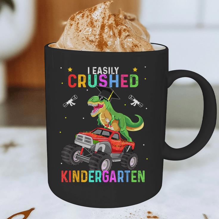 I Easily Crushed Kindergarten Graduation 2022 Truck Dinosaur Graphic Print Coffee Mug