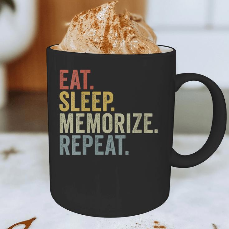 Eat Sleep Memorize Repeat Memory Graphic Print Coffee Mug Eat Sleep Memorize Repeat Memory Graphic Print Coffee Mug