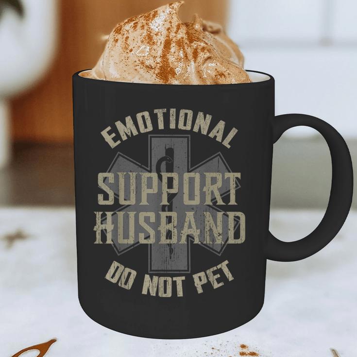 Emotional Support Husband Do Not Pet Dad For Men Graphic Print Coffee Mug