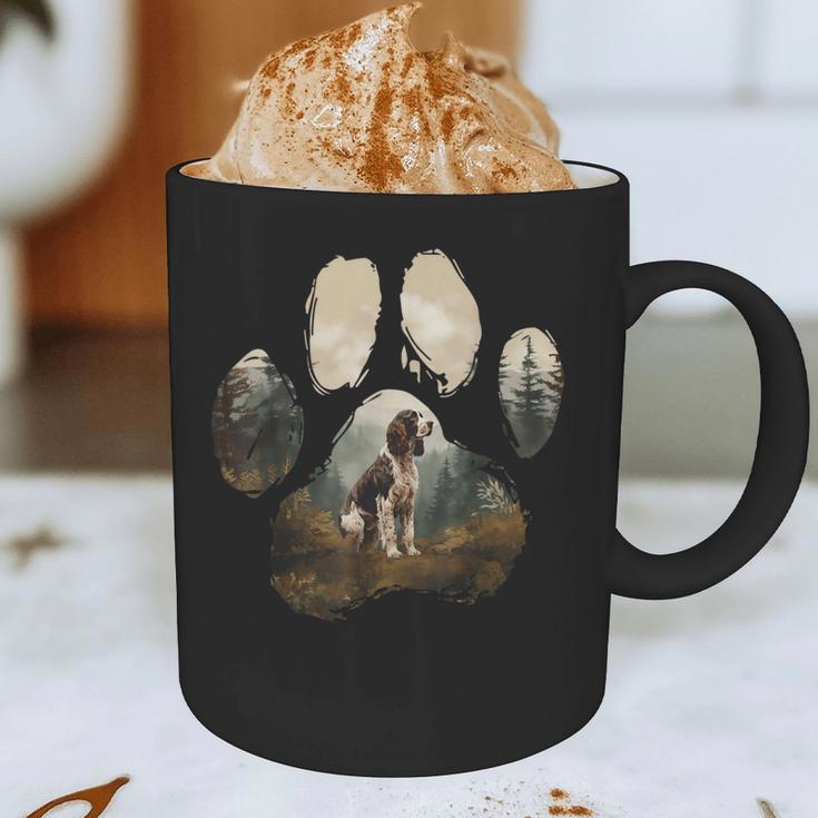 English Springer Spaniel Mountain Paw Dog Mom Dad Graphic Print Coffee Mug