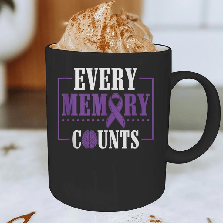 Every Memory Counts Alzheimer's Awareness Dementia Graphic Print Coffee Mug