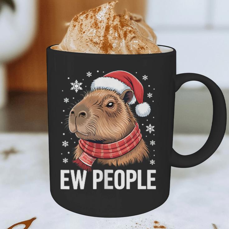 Ew People Capybara Christmas Introvert Holiday Humor Graphic Print Coffee Mug Ew People Capybara Christmas Introvert Holiday Humor Graphic Print Coffee Mug