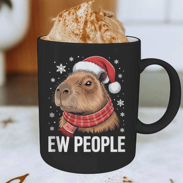 Ew People Capybara Christmas Introvert Holiday Humor Graphic Print Coffee Mug Ew People Capybara Christmas Introvert Holiday Humor Graphic Print Coffee Mug
