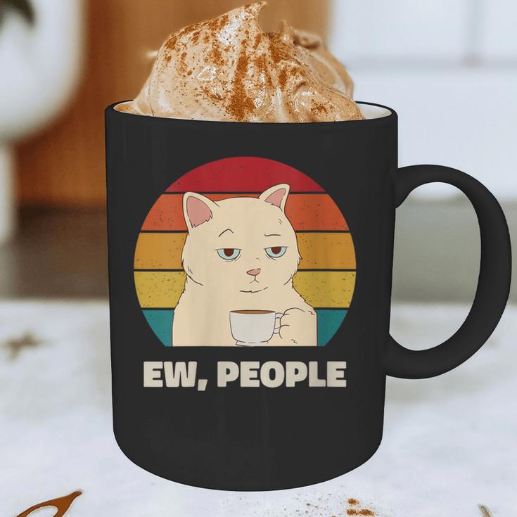 Ew People Introvert Cat Lover Crazy Colorful Cat Lady Graphic Print Coffee Mug Ew People Introvert Cat Lover Crazy Colorful Cat Lady Graphic Print Coffee Mug