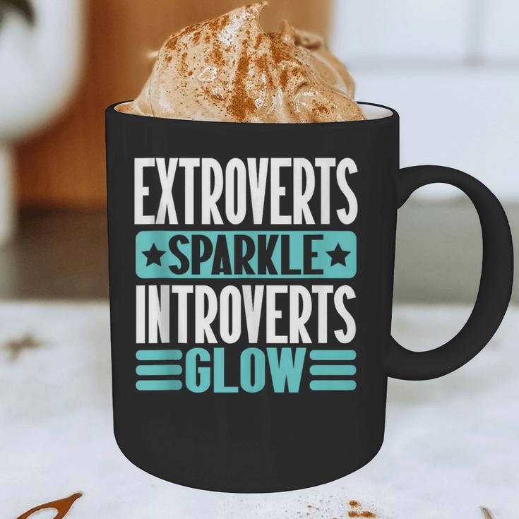 Extroverts Sparkle Introverts Glow Introvert Graphic Print Coffee Mug Extroverts Sparkle Introverts Glow Introvert Graphic Print Coffee Mug