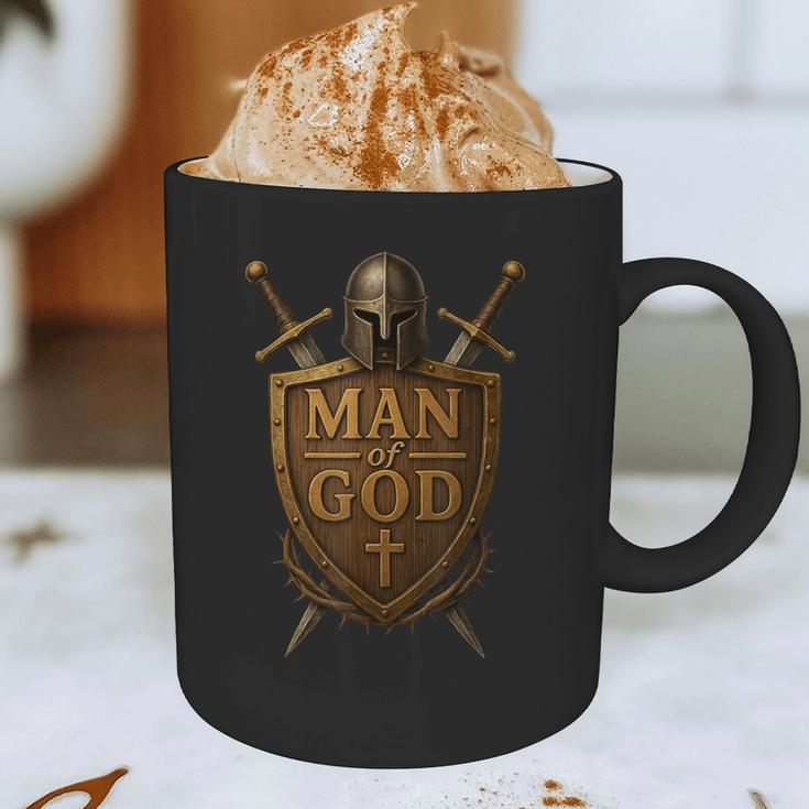 Faithful Warrior Man Of God Christian Men Knight Armor Dad Graphic Print Coffee Mug Faithful Warrior Man Of God Christian Men Knight Armor Dad Graphic Print Coffee Mug