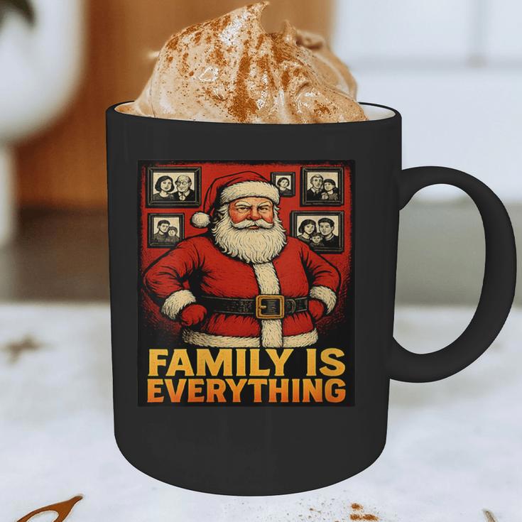 Family Christmas Retro Santa Holiday Nostalgia Vibes Graphic Print Coffee Mug