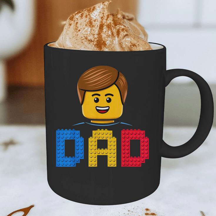 Family Dad Master Builder Building Bricks Blocks Fathers Day Graphic Print Coffee Mug