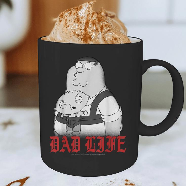 Family Guy Peter Stewie Dad Life Distressed Big Chest Logo Graphic Print Coffee Mug