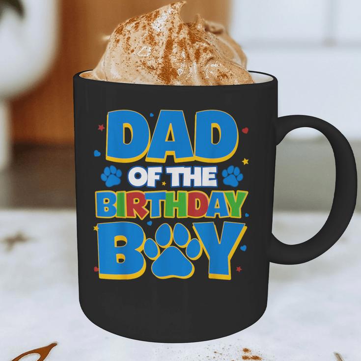 Family Matching Party Shirt Dad Of The Birthday Boy Graphic Print Coffee Mug