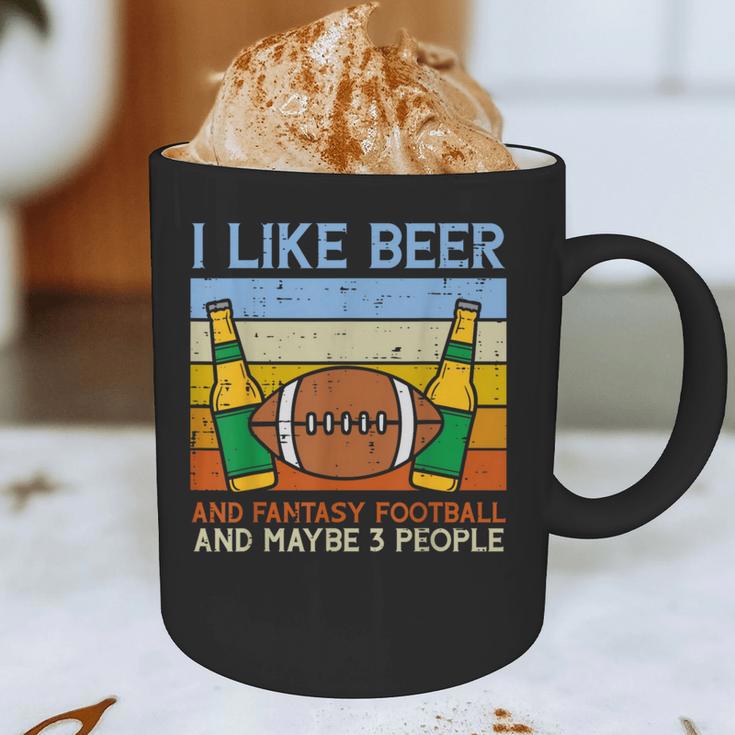 I Like Fantasy Football 3 People Draft Party Dad Men Graphic Print Coffee Mug