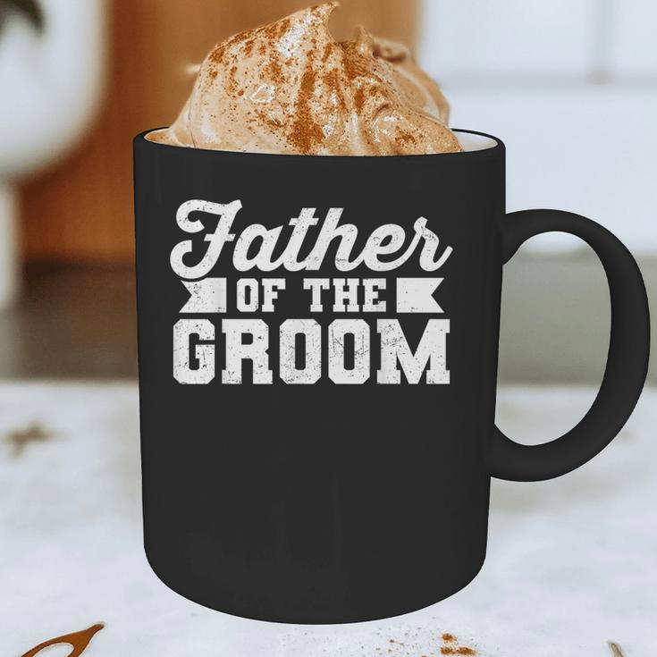 Father Of The Groom Dad Wedding Bachelor Party Distressed Graphic Print Coffee Mug