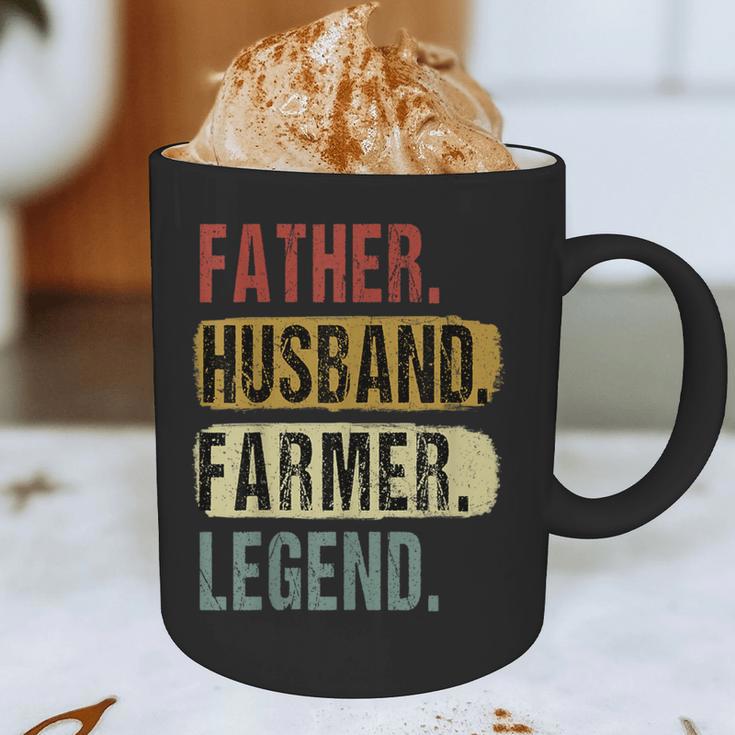 Father Husband Farmer Legend Vintage Dad Father's Day Graphic Print Coffee Mug
