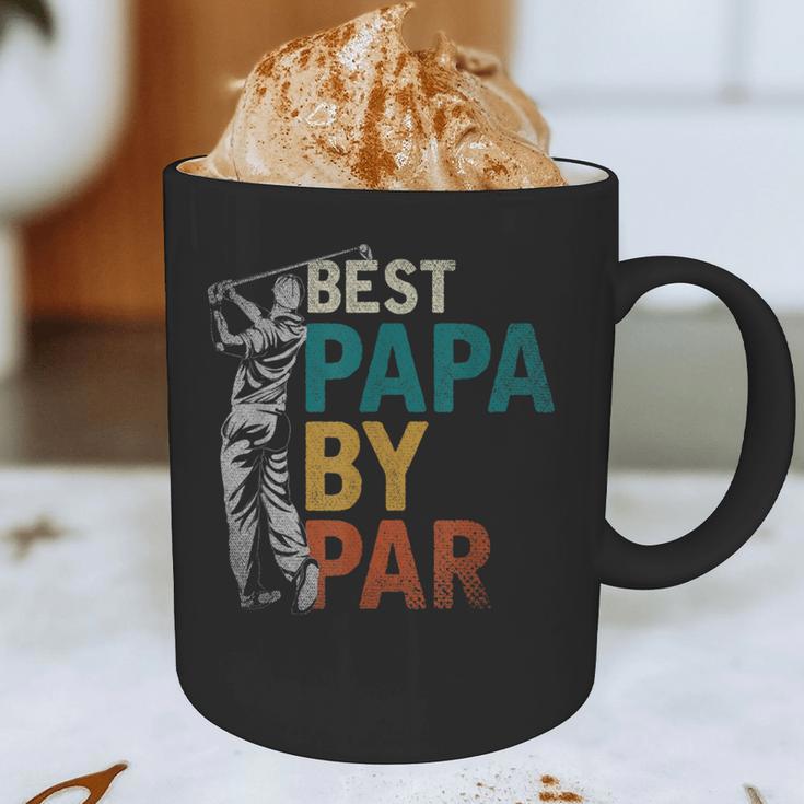 Fathers Day Golfer Dad Golfing Best Papa By Par Golf Graphic Print Coffee Mug