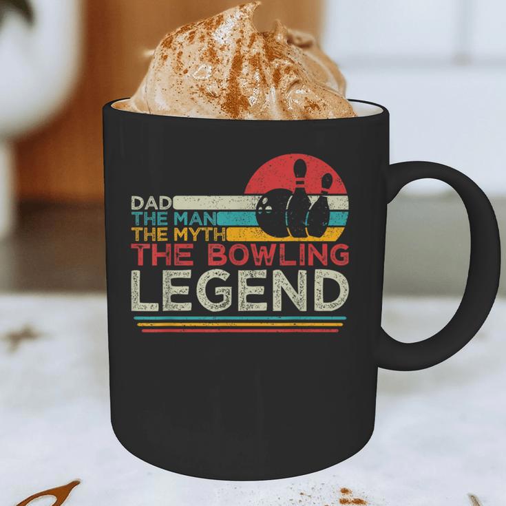 Father's Day The Man The Myth The Bowling Legend Bowler Dad Graphic Print Coffee Mug