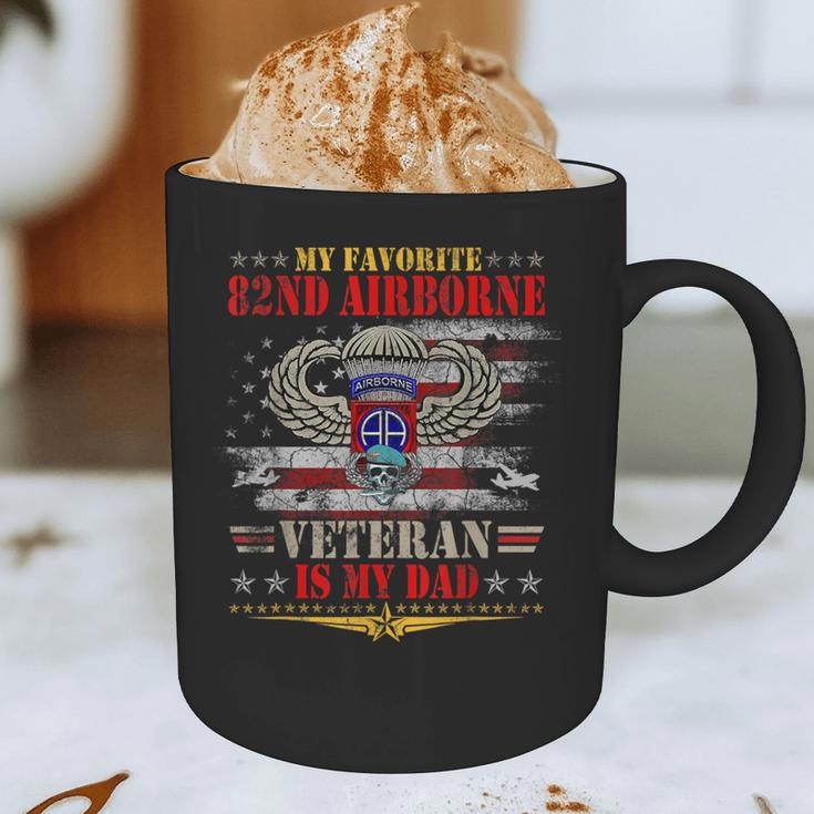 My Favorite 82nd Airborne Is My Dad Veteran Father's Day Graphic Print Coffee Mug