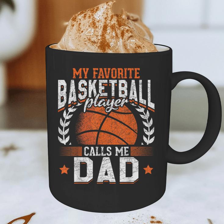 My Favorite Basketball Player Calls Me Dad Basketball Graphic Print Coffee Mug