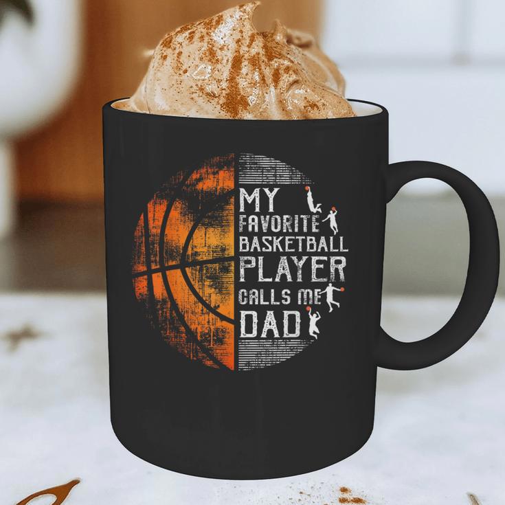 My Favorite Basketball Player Calls Me Dad Basketball Dad Graphic Print Coffee Mug