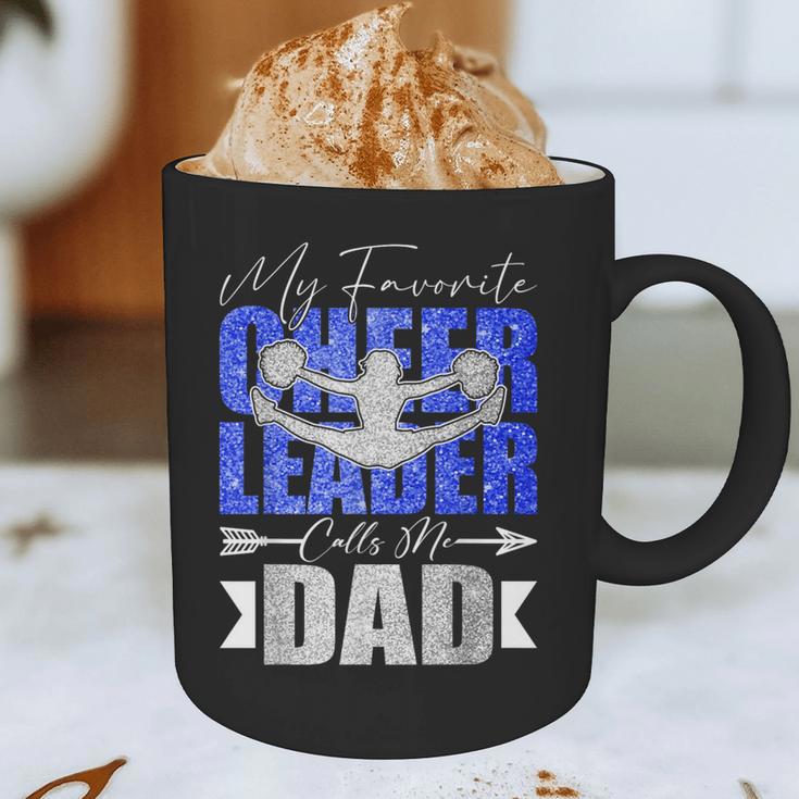 My Favorite Cheerleader Calls Me Dad Cheer Dad Fathers Day Graphic Print Coffee Mug