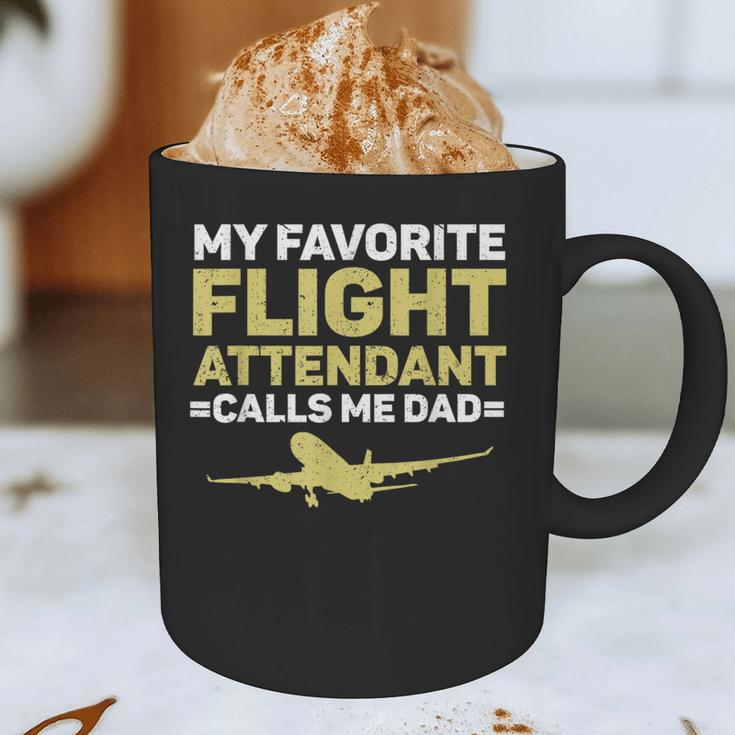 My Favorite Flight Attendant Calls Me Dad Flight Attendant Graphic Print Coffee Mug