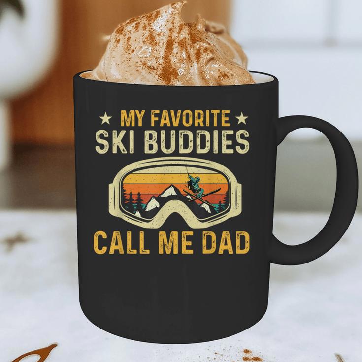 My Favorite Ski Buddies Call Me Dad Skier Skiing Lover Graphic Print Coffee Mug