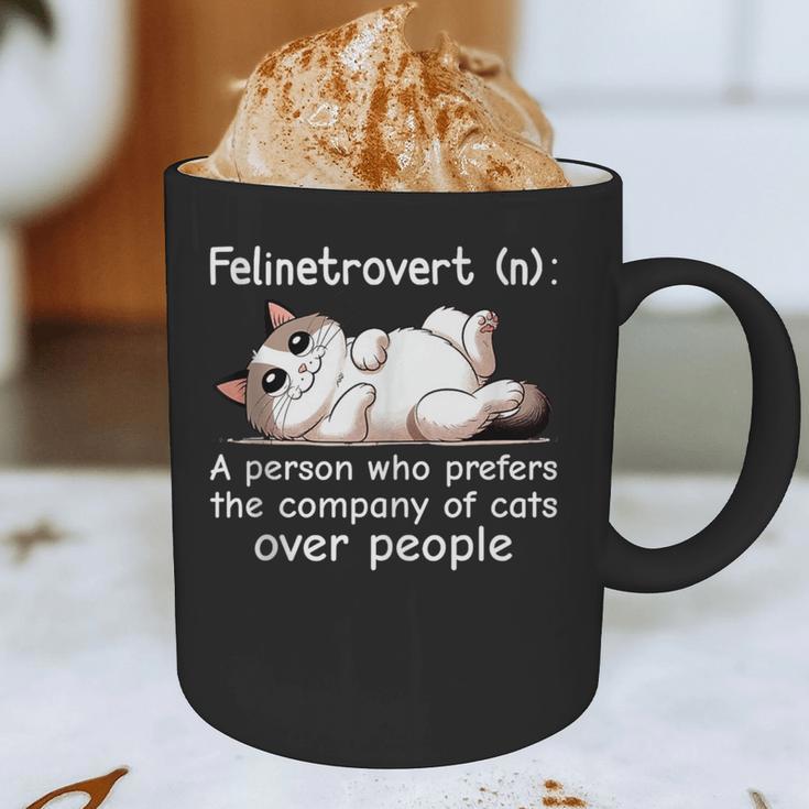 Felinetrovert Definition Cat Lover Introvert Humor Cats Graphic Print Coffee Mug Felinetrovert Definition Cat Lover Introvert Humor Cats Graphic Print Coffee Mug