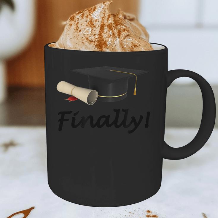 Finally I'm Graduate Graduation Graphic Print Coffee Mug