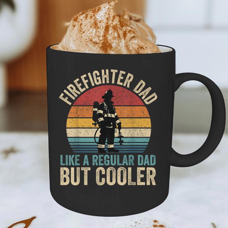 Firefighter Dad Like Regular Dad But Cooler Father's Day Graphic Print Coffee Mug Firefighter Dad Like Regular Dad But Cooler Father's Day Graphic Print Coffee Mug