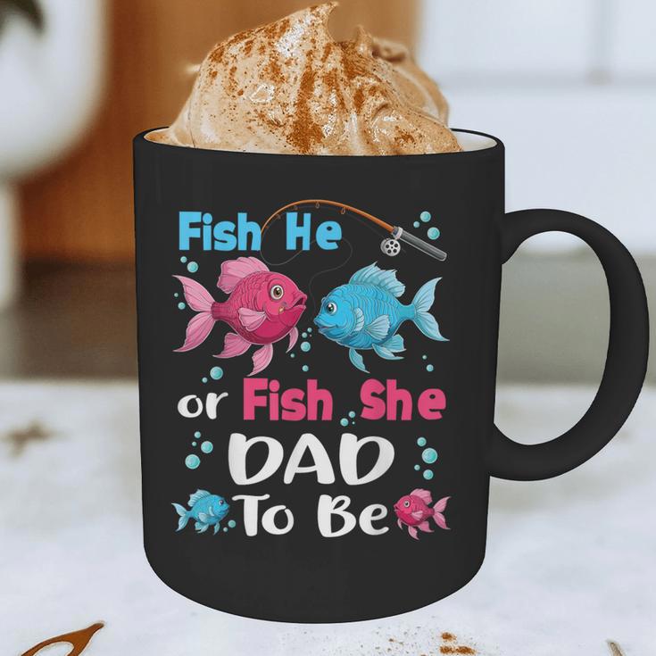 Fish He Or Fish She Gender Reveal Family Matching Dad Graphic Print Coffee Mug