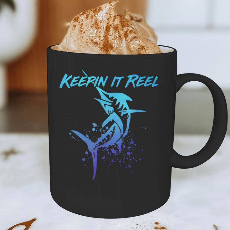 Fishing Keepin IT Reel Marlin Sport Fishermen Men Dad Graphic Print Coffee Mug Fishing Keepin IT Reel Marlin Sport Fishermen Men Dad Graphic Print Coffee Mug
