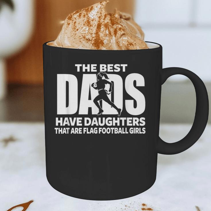 Flag Football Girl Dad Proud Father Of Girl Playing Sports Graphic Print Coffee Mug