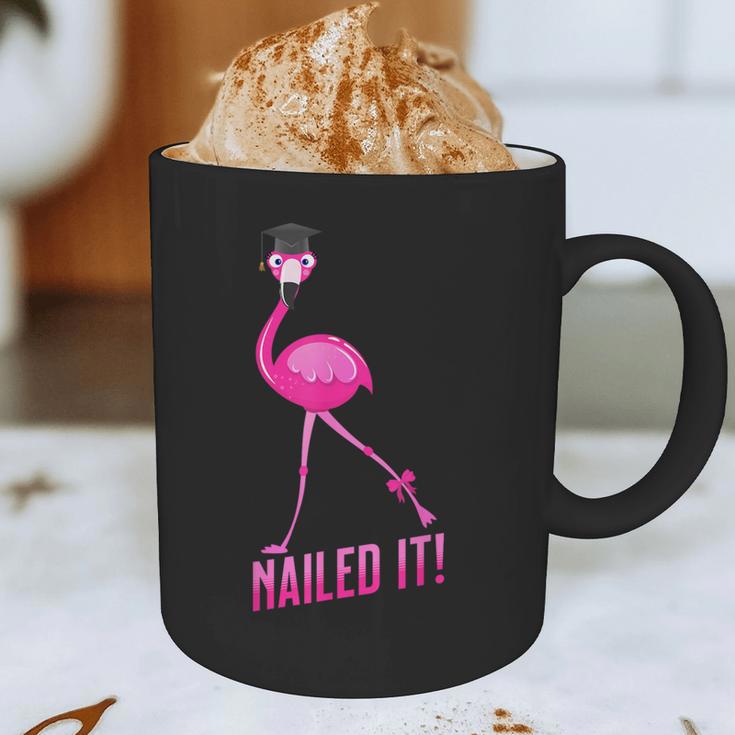 Flamingo Nailed It Graduation Flamingo Graphic Print Coffee Mug