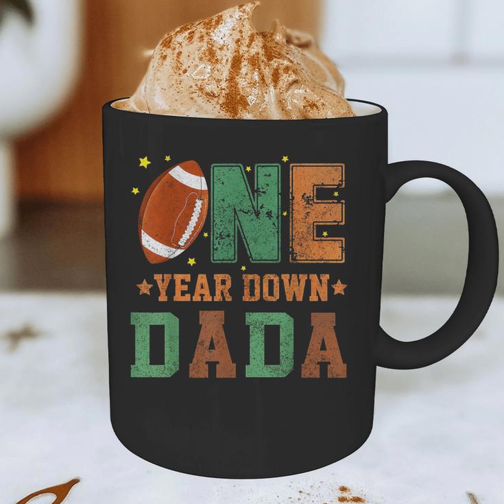 Football 1st Year One Down Dada Birthday For Dad Daddy Graphic Print Coffee Mug