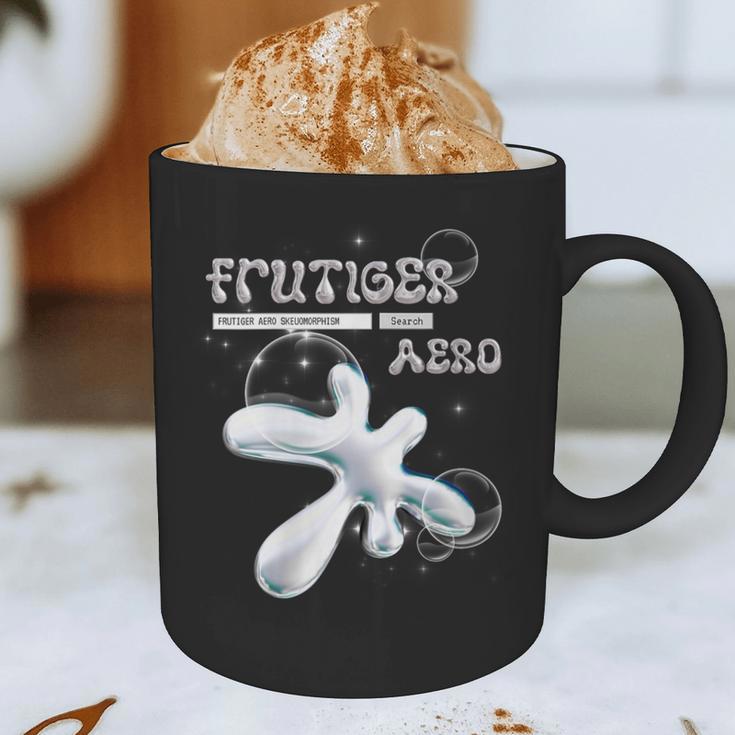 Frutiger Aero Y2K Fashion Trends Statement Piece Tech Orb Graphic Print Coffee Mug
