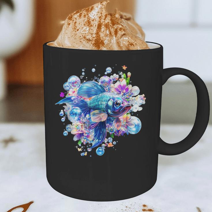Frutiger Aero Y2K Fish Graphic Print Coffee Mug