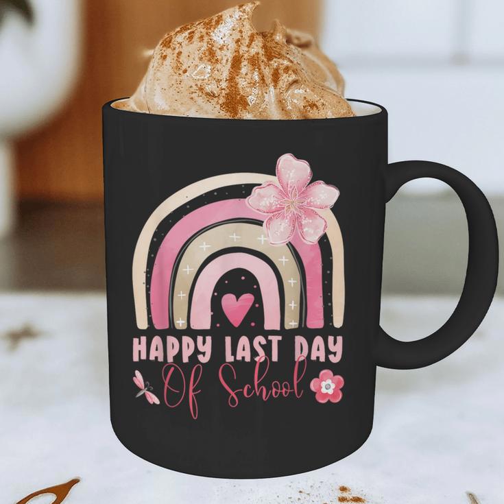 Fun Happy Last Day Of School Girl Student Graduation Rainbow Graphic Print Coffee Mug