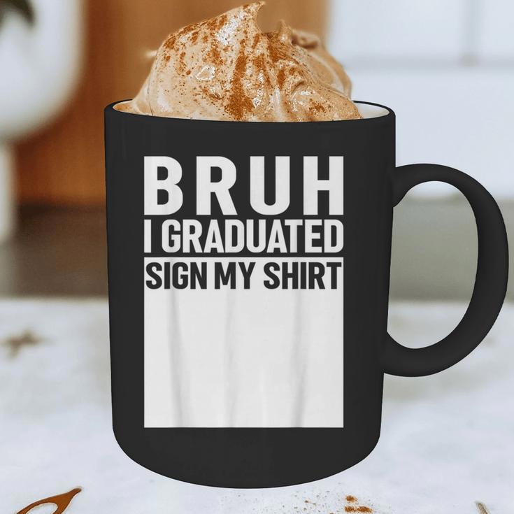 Funny College School Graduation 2025 I Graduated Sign My Graphic Print Coffee Mug