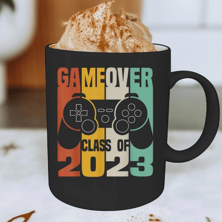 GAME OVER Class Of 2023 Video Games Vintage Graduation Gamer Graphic Print Coffee Mug
