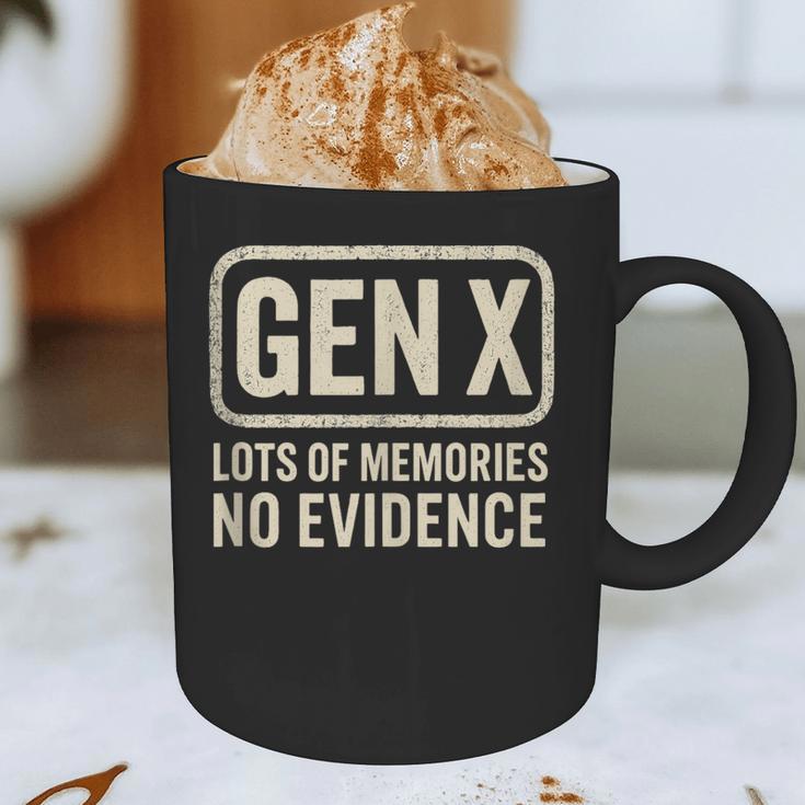 Gen X Lots Of Memories No Evidence Retro Nostalgia Graphic Print Coffee Mug