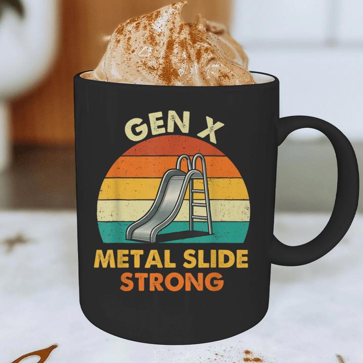 Gen X Slide Strong Generation X Gen Xer Nostalgia Graphic Print Coffee Mug