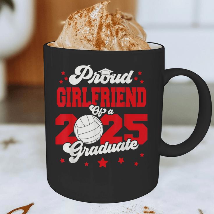 Girlfriend Of a 2025 Graduate Prom Graduation 25 VolleyBall Graphic Print Coffee Mug