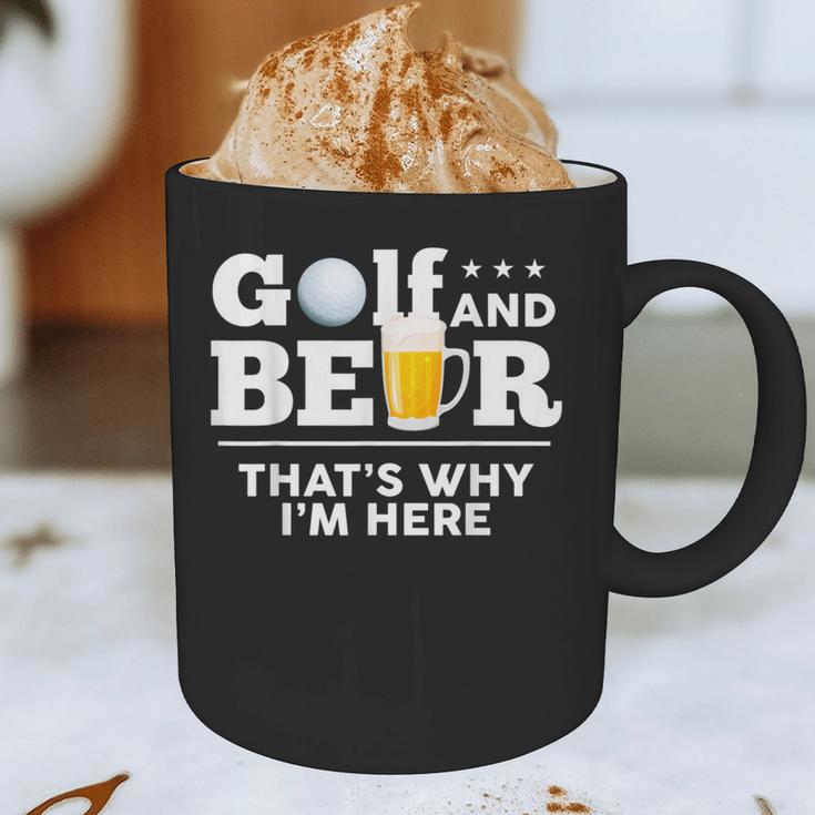 Golf And Beer Joke Dad Fathers Day Drinking Birthday Small Graphic Print Coffee Mug