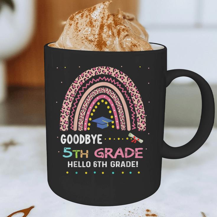 Goodbye 5TH Grade Graduation 2024 Hello 6TH Grade Rainbow Graphic Print Coffee Mug